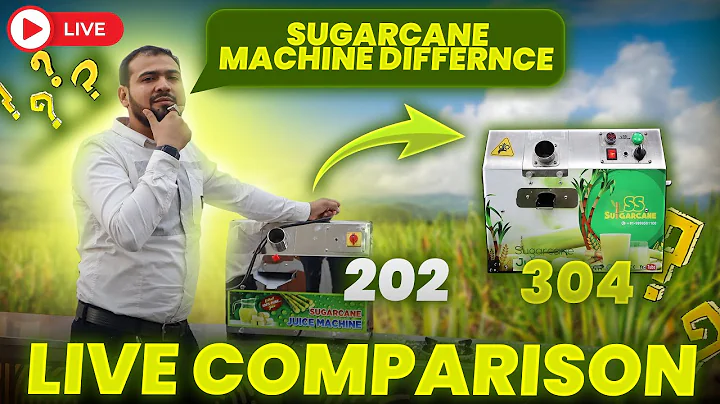 Sugarcane Juice Machines🎋 | Sugarcane 202 and 304 Machine Live Demo Comparison✅ | गन्ने का रस मशीन
