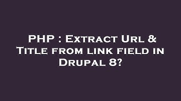 PHP : Extract Url & Title from link field in Drupal 8?