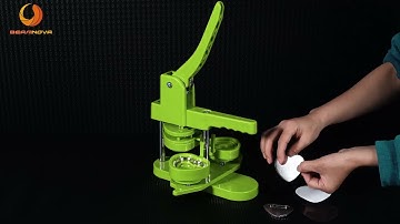 BEAMNOVA 100 Sets of Heart Button Maker Supplies Metal Button Parts