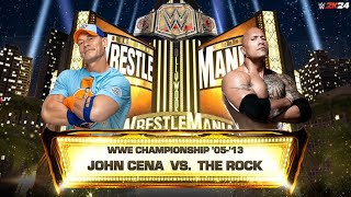 FULL MATCH — The Rock vs. John Cena — WWE Title Match: WrestleMania 29 - WWE 2K24