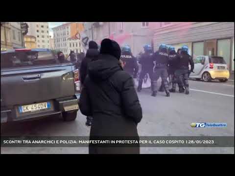 SCONTRI TRA ANARCHICI E POLIZIA: MANIFESTANTI IN PROTESTA PER IL CASO COSPITO  | 28/01/2023