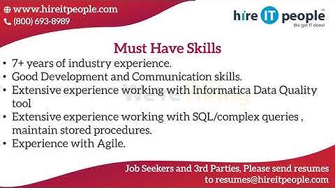 Data Management - Data Integration Jobs | Informatica Jobs | Irvine, CA | Job ID: 32717 |