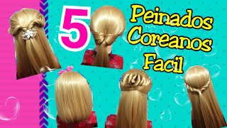 5 peinados coreanos faciles en 1 minuto