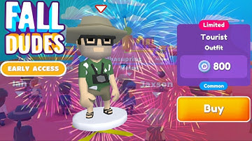 fall dudes 3D new update!! version:1.1.3|fall dudes (mod) for Android|new tourist outfit