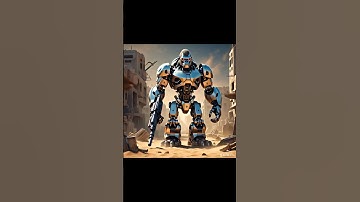 Futuristic animals Kangaroo, Gorilla and Carabao.#youtubeshorts #animals #robot