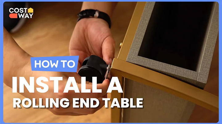 How to Install the Modern 2-Tier Rolling End Table with Tray Top | JV10385 #costway #howto