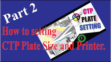 How to setting CTP Plate Size & printers. / কিভাবে কম্পিউটার থেকে সিটিপির কাজ ছাড়া হয়।