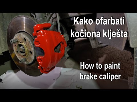 Kako ofarbati kočiona klješta (čeljusti) / How to paint brake caliper