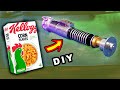 Amazing Luke Skywalker&#39;s lightsaber out of a cereal box - TUTORIAL!