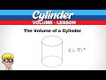 Surface Area and Volume: Cylinder