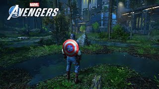 Marvel's Avengers PS4 - MCU Captain America The First Avenger Suit Combat Gameplay