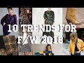 10 ТРЕНДОВ В ОДЕЖДЕ НА ОСЕНЬ/ЗИМУ 2018 - что будет модно?