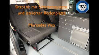 Sitz Schlafbank Mit Bodenplatte Und Schienensystem Mercedes Vito Aktivcamper Nachrüstung Camper