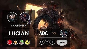 Lucian ADC vs Caitlyn - TR Challenger Patch 9.20
