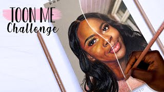 TOON ME CHALLENGE | Drawing a 'Cartoon' version of myself using Colouring Pencils screenshot 3