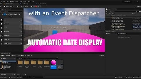 Automatic Date or Time Display in Unreal Engine