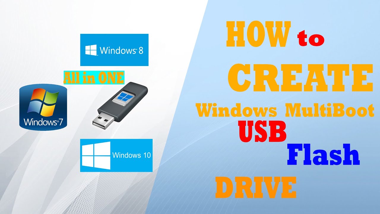 How to make a MultiBoot USB flash Drive || MultiBoot USB flash Drive ...