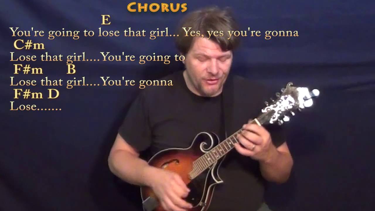 You're Gonna Lose That Girl (Beatles) Mandolin Cover Lesson with Chords