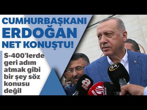 Cumhurbaşkanı Erdoğan: "S-400'lerde Geri Adım Atmak Gibi Bir Şey Söz Konusu Değil"