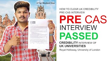 How To Clear UK interview |Pre-Cas interview RHUL| 4 Tier ( General) #CAS #interview #royalholloway