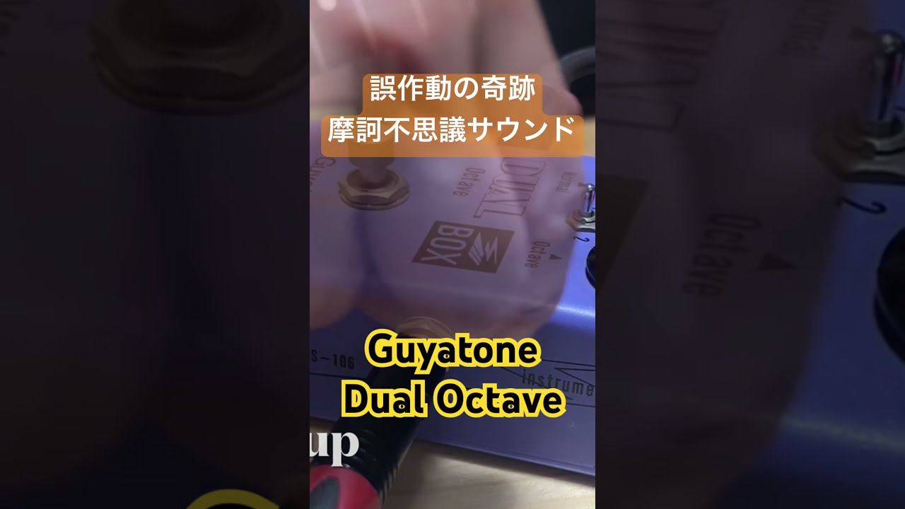 弾き方で摩訶不思議な挙動をするエフェクター Guyatone Dual Box