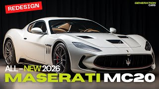 2026 Maserati MC20 Special: Formula 1 Race Car Engine Revealed!