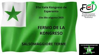 Fermo de la 91-a Itala Kongreso de Esperanto en SALSAMAGGIORE TERME