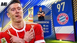 FIFA 18 TOTS LEWANDOWSKI REVIEW | 97 TOTS LEWANDOWSKI PLAYER REVIEW | FIFA 18 ULTIMATE TEAM