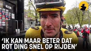 Tim van Dijke na Waalse Pijl op Muur van Huy: Ik kan maar beter dat rot ding snel op rijden