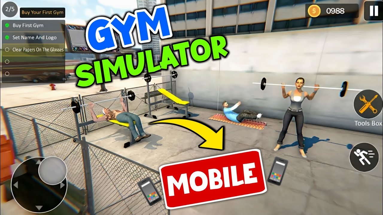 Gym Sim REAL GYM SIMULATOR IN MOBILE - YouTube