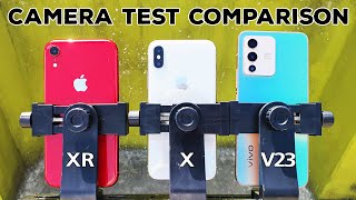 Vivo V23 5G vs iPhone XR vs iPhone X Camera Test Comparison in 2022 | V23 Camera is BETTER?