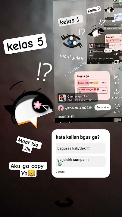 maaf ya yang itu aku kepencet jelek maafff banget ka/dek saya tidak ❌ bermaksud untuk mengejek😅
