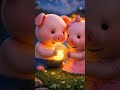 3D cartoon pig