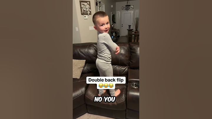 LITTLE BOY DOES DOUBLE BACKFLIP IN FRONT OF MOM 😂