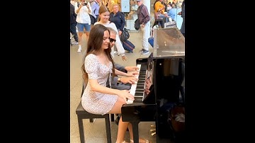 Ladyva & Dr K Epic Boogie Woogie Duet No. 4   #ladyva #piano #drk #publicpiano #boogiewoogie