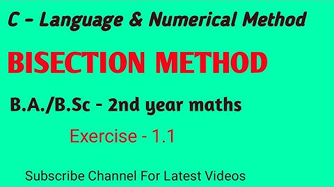 Bolzano or Bisection Method | Numerical Method | BA/BSc Mathematics |Sem 4th| New Era Maths Classes