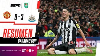 Thumbnail for ¡ALMIRÓN BRILLÓ Y LAS URRACAS GOLEARON A LOS DIABLOS ROJOS! | Man. Utd. 0-3 Newcastle | RESUMEN