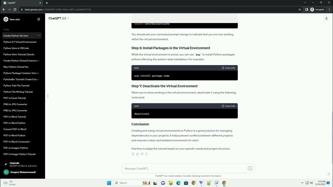 Create virtual environment python 3 8 ubuntu youtube