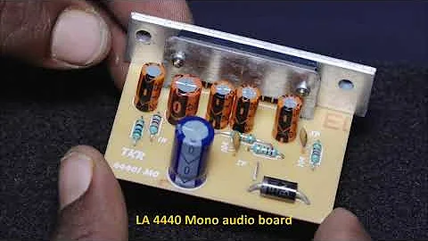 LA 4440 IC amplifier board | 4440 mono amplifier board connection details | 12V DC amplifier board