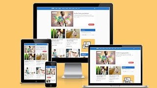 Volta Responsive Free Blogger Template / Red Cube