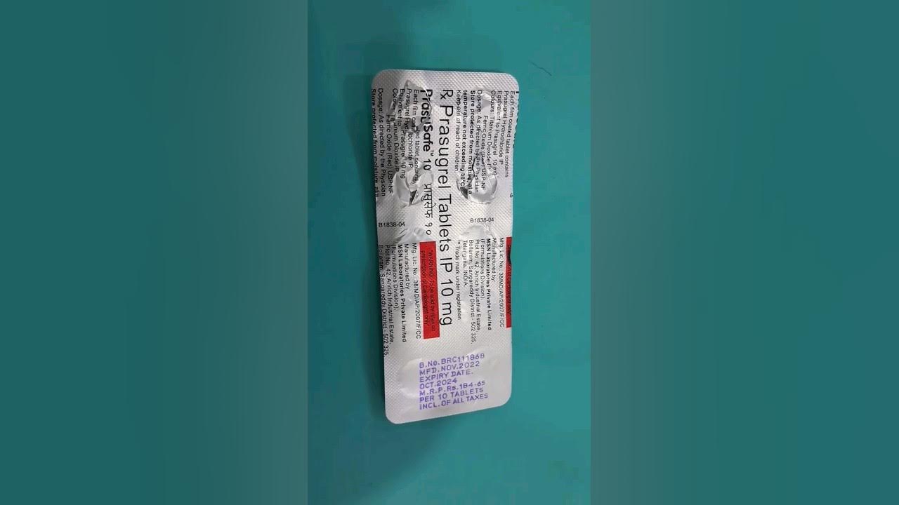 Prasugrel 10 mg tablet uses side effects telugu youtube