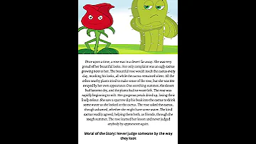 The Rose And The Cactus Short Story In English With Moral 