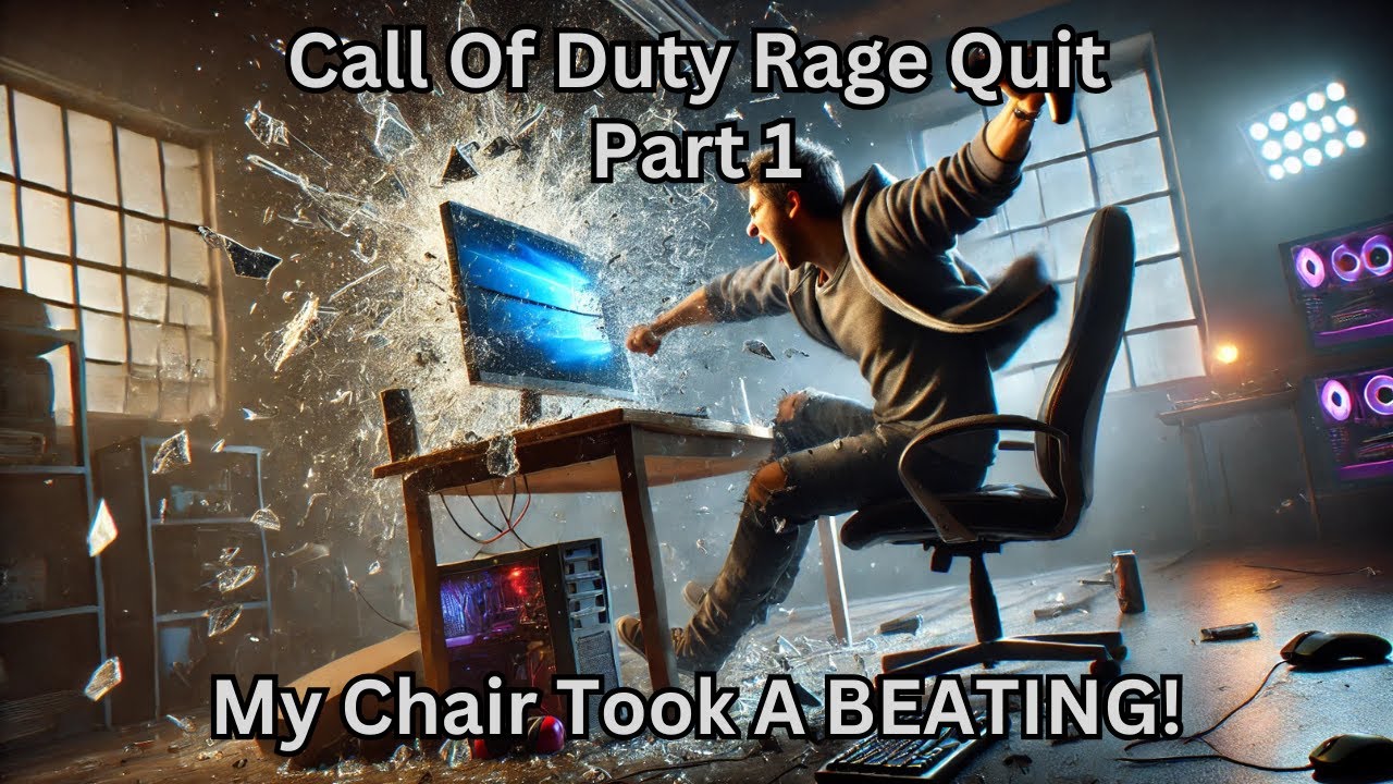 Call Of Duty BO6 Rage Quit Part 1 (I Spartan Kick My Chair) - YouTube