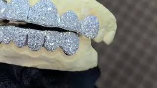 Custom made Lab Diamond / Cz Grillz , Diamond Teeth , Text us and get yours!