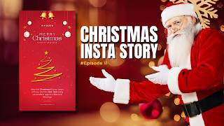 CANVA Christmas Instagram Story TUTORIAL (Step-by-Step Design!) 🎄 | Rajesh
