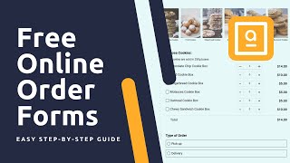 How to Create a Free Online Order Taking Form - AidaForm