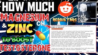 HOW MUCH MAGNESIUM & ZINC TO INCREASE FREE TESTOSTERONE & LOWER SHBG - 6 REASONS FOR HIGHER DOSES 💊