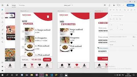 Mobile Food Ordering App Design ADOBE XD