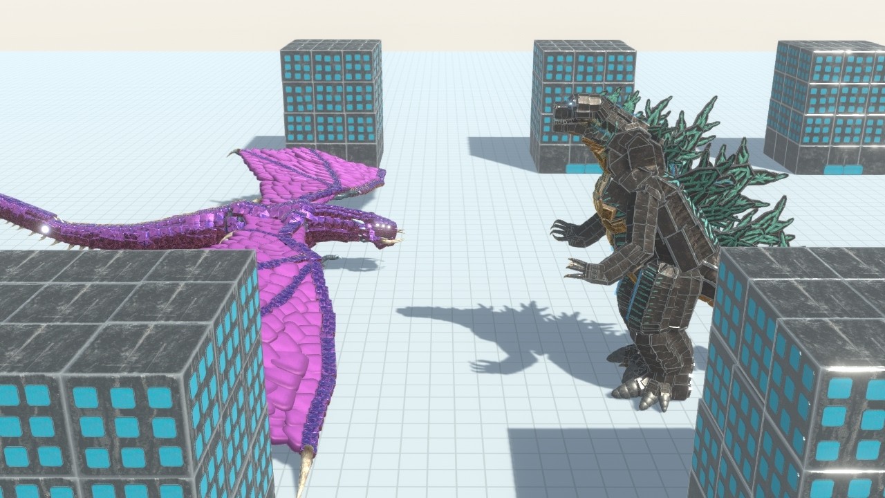 Shinomura vs 100 Fantasy Army and Godzilla ARBS Animal Revolt Battle Simulator