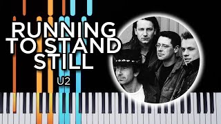 Video thumbnail of "Running To Stand Still (U2) - Piano tutorial"